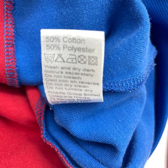 BURTON Mens Jacket Size L Blue Red Cotton Blend Lightweight Full Zip Snowboard - Picture 3 of 7